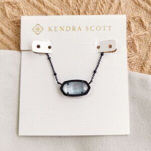 Kendra Scott - Elisa Gunmetal Gray Illusion Satellite Pendant Necklace